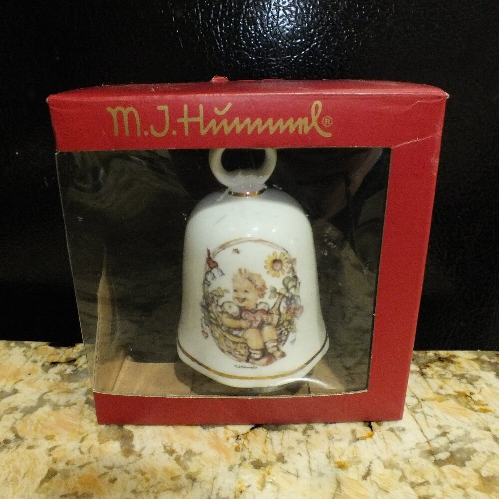 Bell 'Spring Basket' Reutter Porzellan M.J. Hummel Goebel Germany